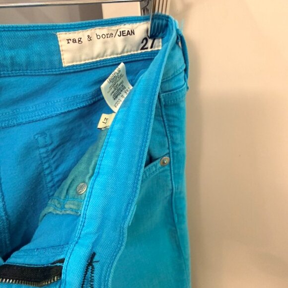 Rag and Bone Teal Skinny Jeans - Picture 2 of 2